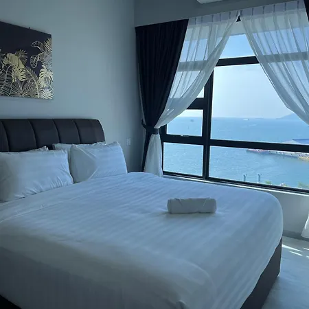 Kota Kinabalu Jesselton Quay Sea View With Washing Machine Apartment Exterior photo