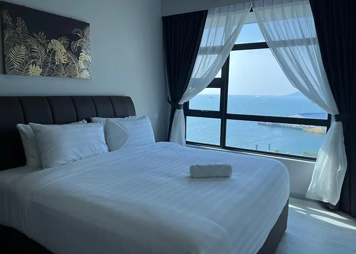 Kota Kinabalu Jesselton Quay Sea View With Washing Machine